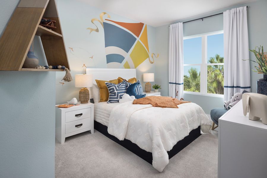 Furnished interior in a model home at Persimmon Place - Townhomes in Wesley Chapel (Image 11).