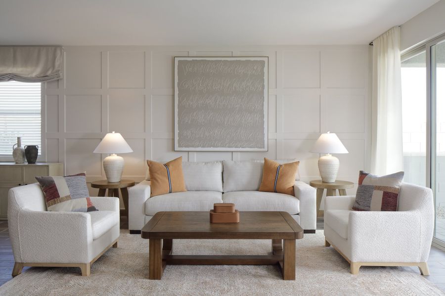 Furnished interior in a model home at Agave Trails in Buckeye (Image 7).