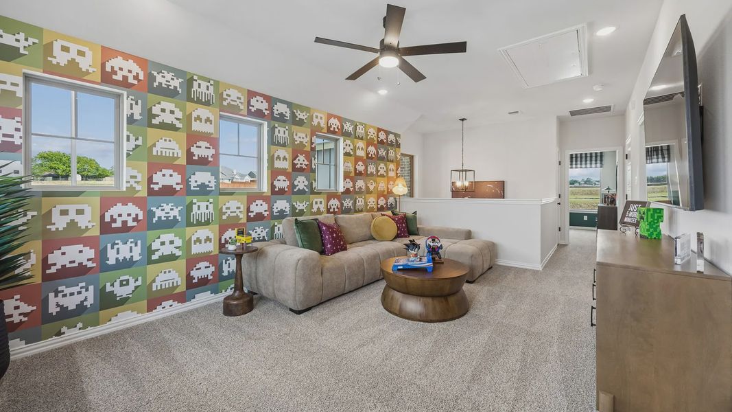 Furnished interior in a model home at Westpoint Park in Fort Worth (Image 25).