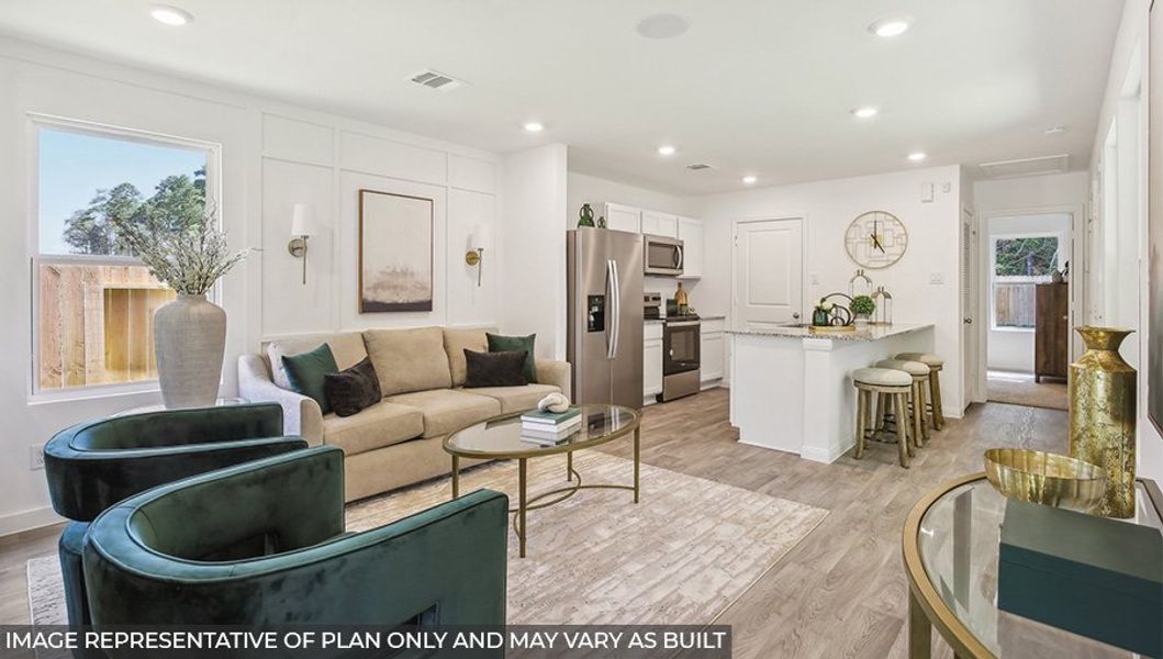Furnished interior in a model home at Cartwright Mays in Crandall (Image 19). Furnished interior in a model home at Cartwright Mays in Crandall (Image 19).
