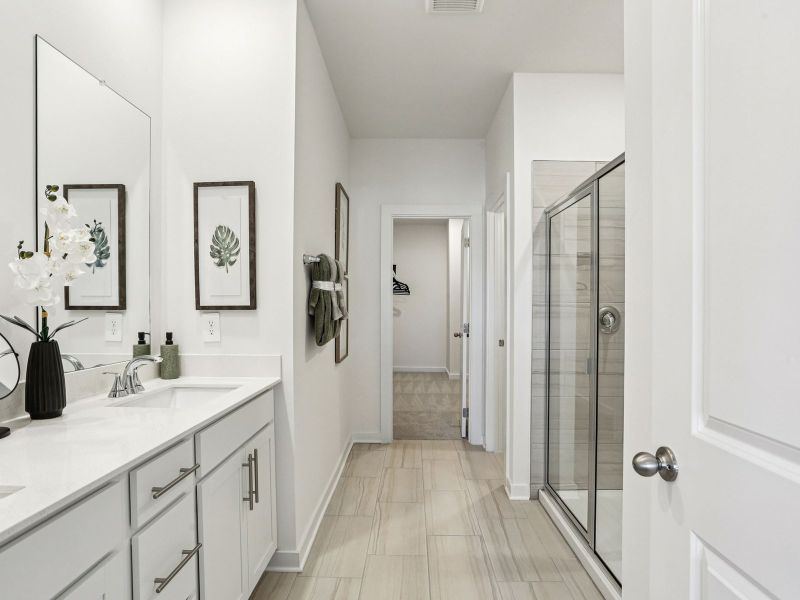 Furnished interior in a model home at Greystone - Ridge Series in Smyrna (Image 21).