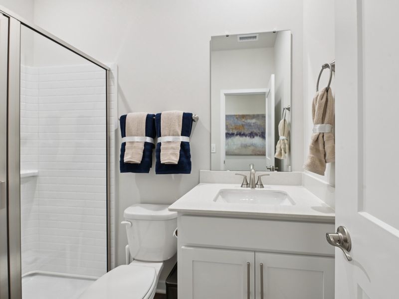 Furnished interior in a model home at Marshburn Landing - Signature Series in Wendell (Image 12).