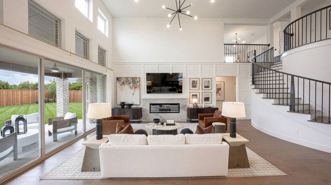 Furnished interior in a model home at Bear Creek in Cedar Hill (Image 4).