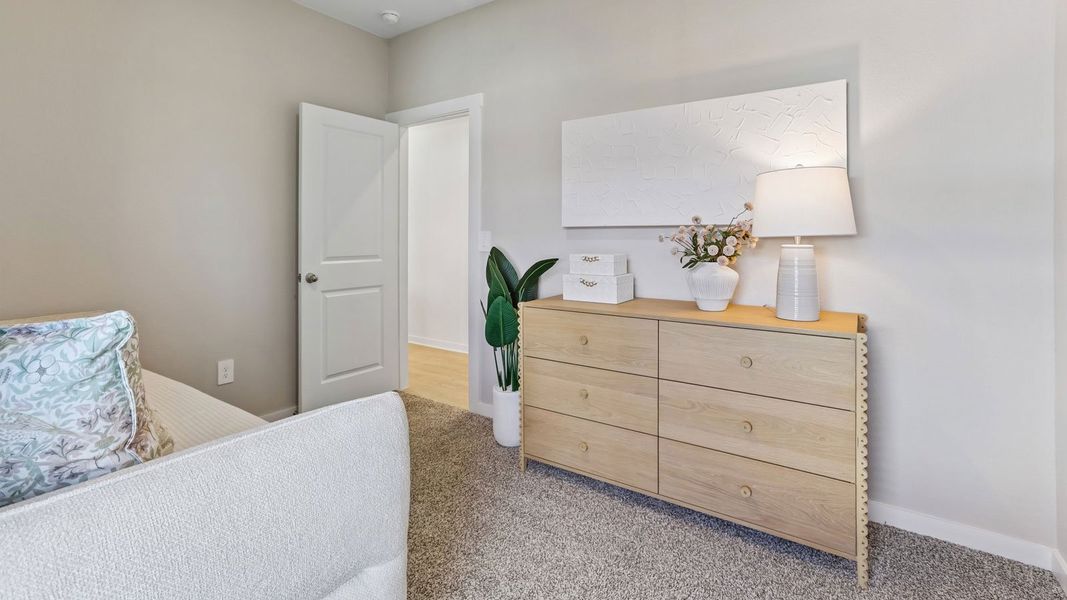 Furnished interior in a model home at Frontier in Mustang Ridge (Image 56).