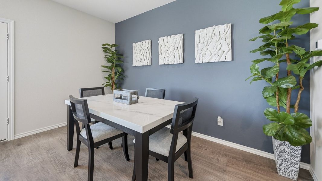 Furnished interior in a model home at Arbor Trails South in Princeton (Image 11).