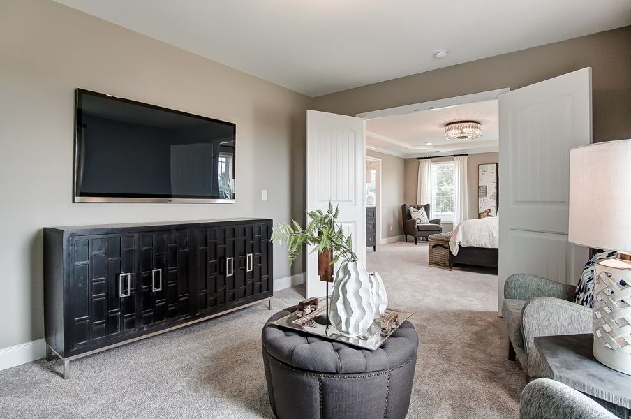 Furnished interior in a model home at Woodleigh Park at Lake Carolina in Columbia (Image 16).