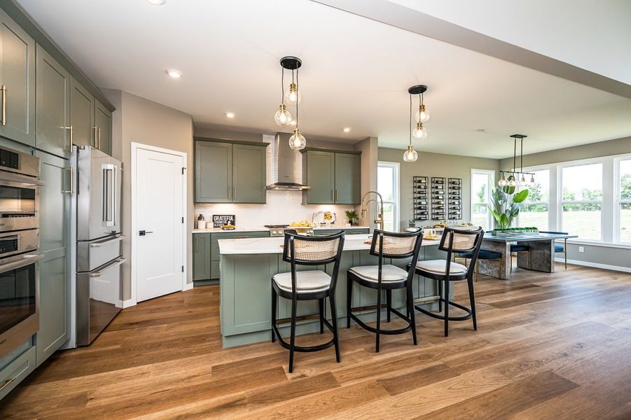 Furnished interior in a model home at Lochmoor at Savannah Lakes in Dallas (Image 44).