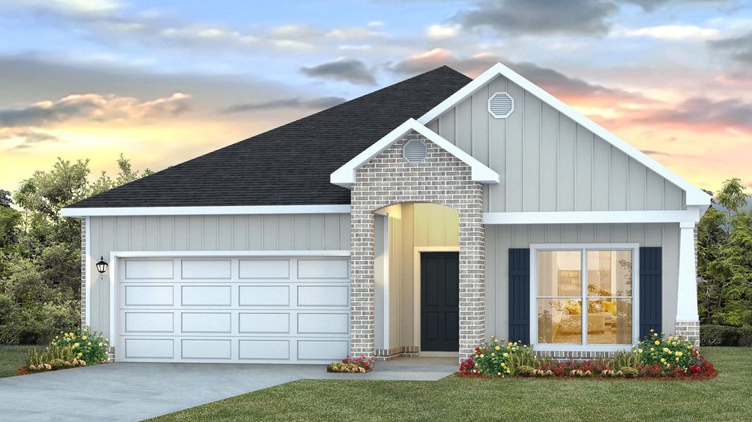 Front exterior of a home in the Holley Grove at Peach Creek community, located in Santa Rosa Beach, FL (Image 6).