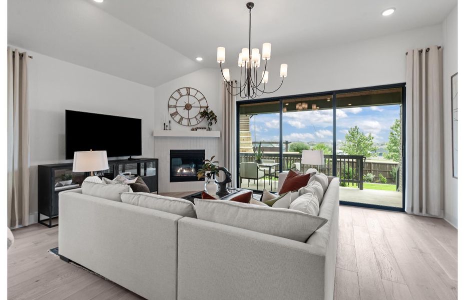 Gathering Room with Sliding Glass Doors