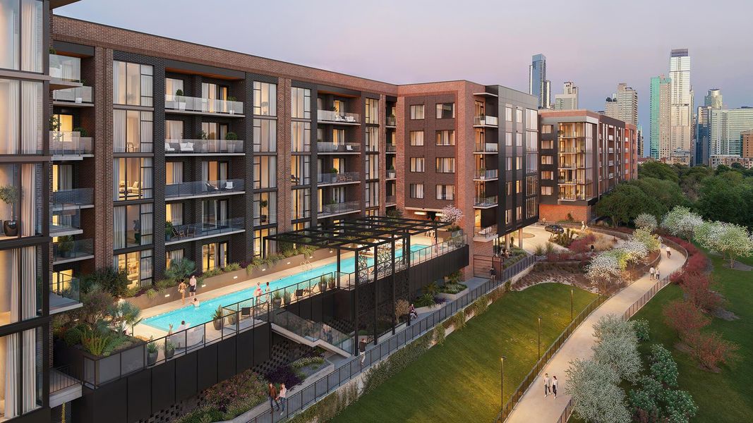 The Belvedere:Exterior Rendering - Pool