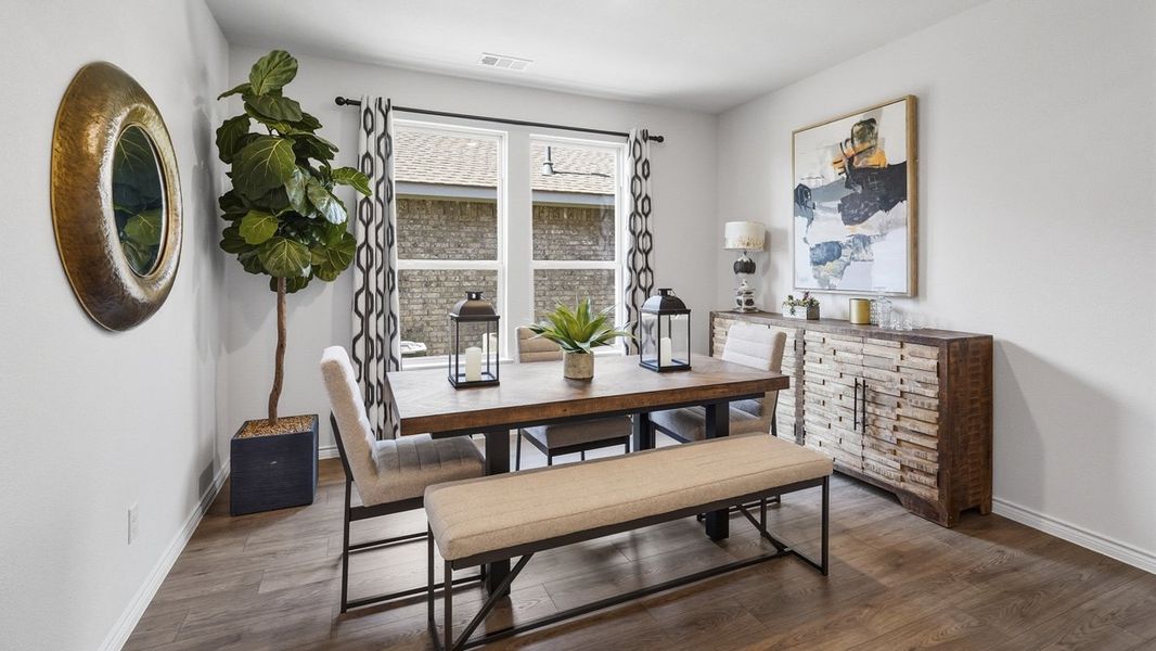 Furnished interior in a model home at The Woods at Lindsey Place in Anna (Image 51).