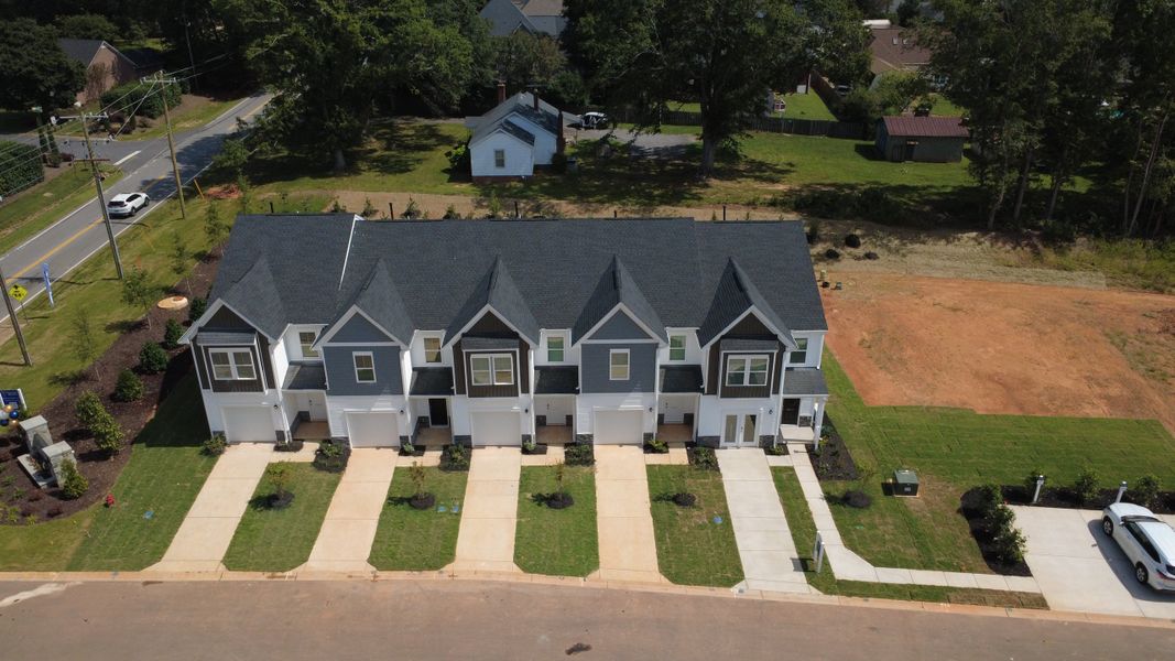 Aerial view of the Trenton Place community in Roebuck, SC, showing layout and nearby surroundings (Image 10).