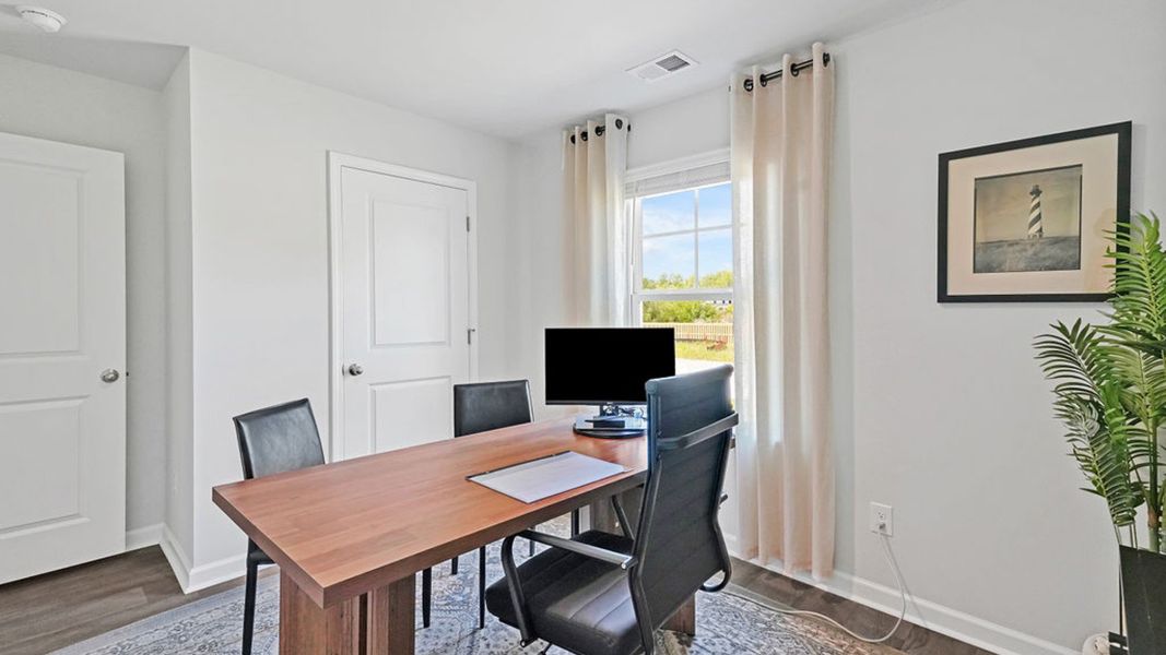 Furnished interior in a model home at Stella Bluffs in Stella (Image 17). Furnished interior in a model home at Stella Bluffs in Stella (Image 17).