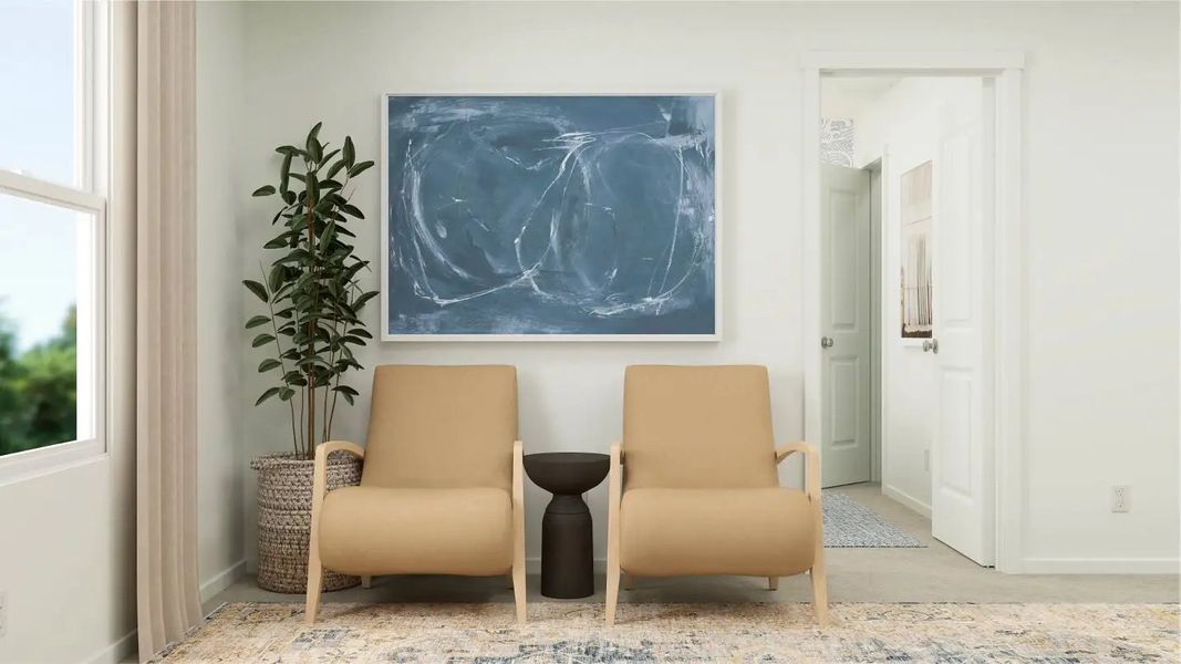Furnished interior in a model home at Brookshire in Florence (Image 3).