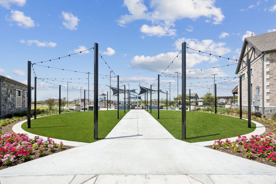 Greenspace near the community center