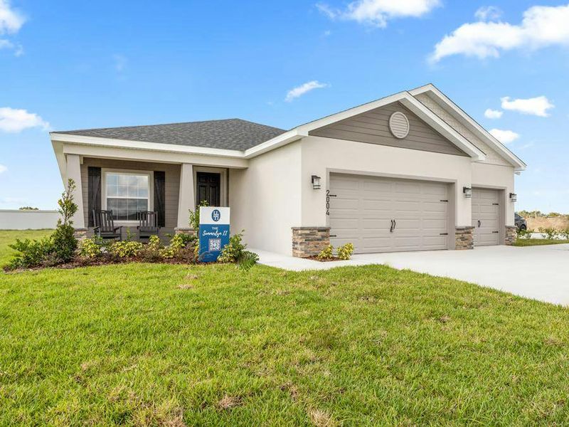 Choose from homes with a two or three-car garage - Willow II home plan