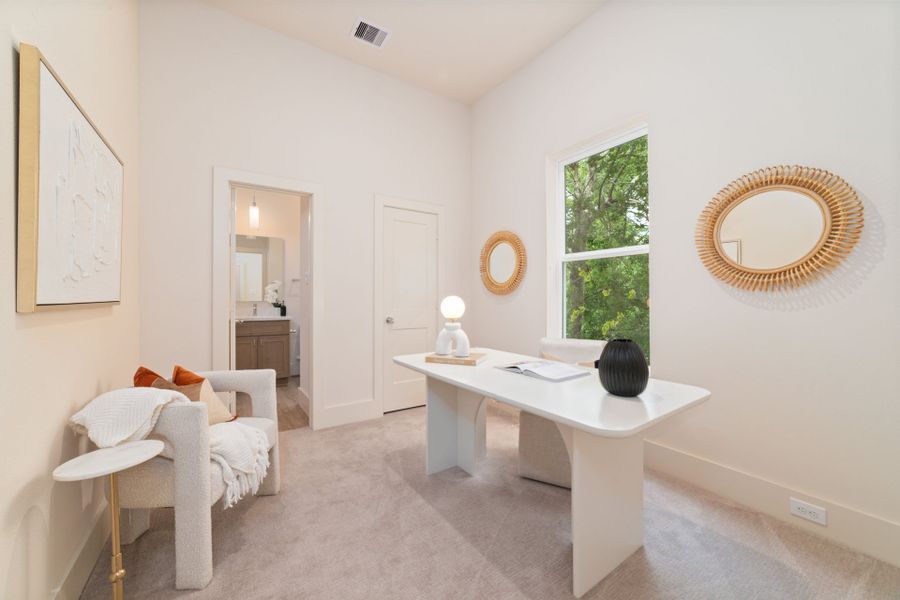Furnished interior in a model home at Rachel Reserve in Houston (Image 24). Furnished interior in a model home at Rachel Reserve in Houston (Image 24).