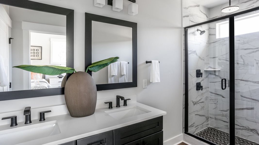 Furnished interior in a model home at Parc at Bradley Farm in Apex (Image 8).