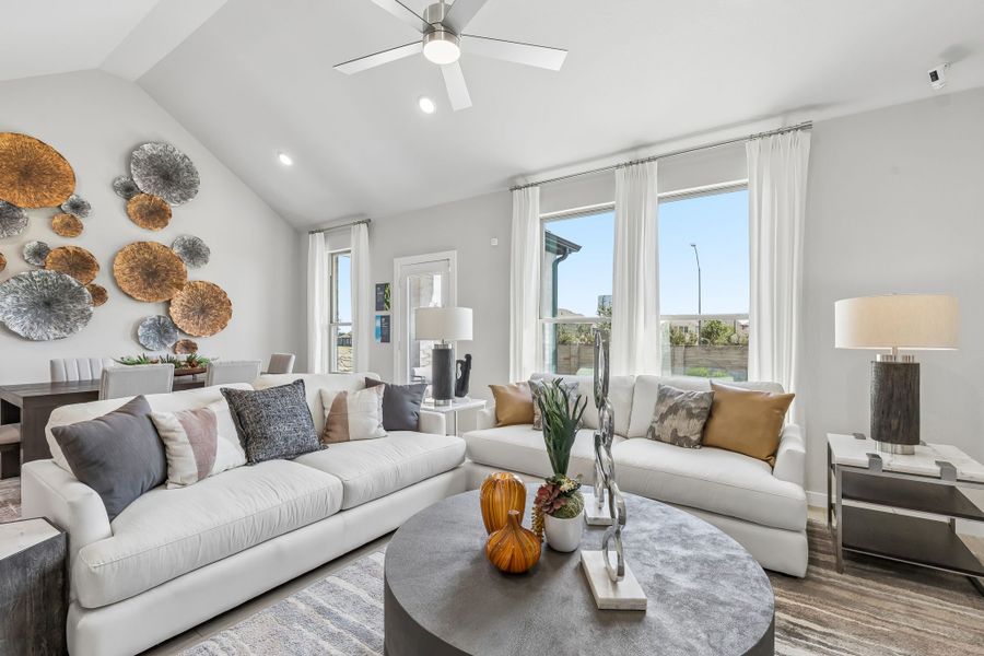 Furnished interior in a model home at Ventana in Fort Worth (Image 11).
