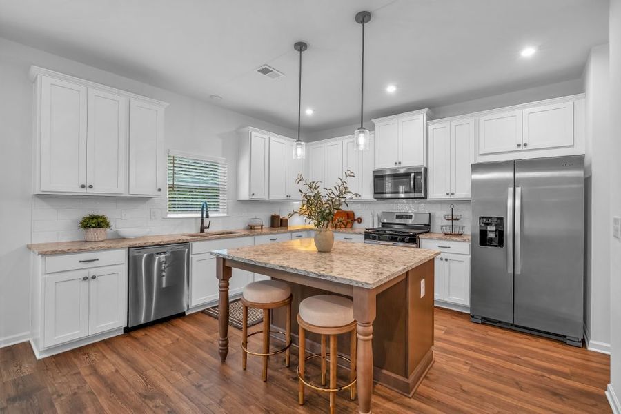 Furnished interior in a model home at The Overlook at Factory Shoals in Mableton (Image 8).
