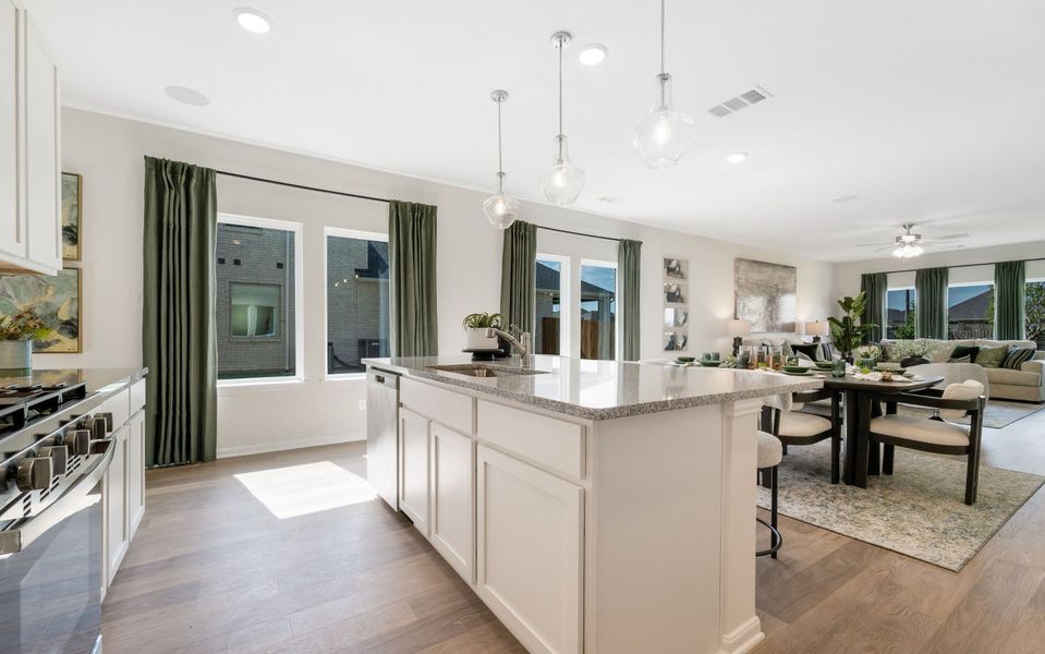 Furnished interior in a model home at Westridge in McKinney (Image 31).