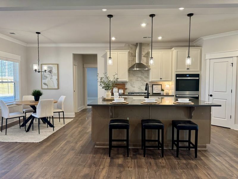 Furnished interior in a model home at Springside Reserve in Powder Springs (Image 36).