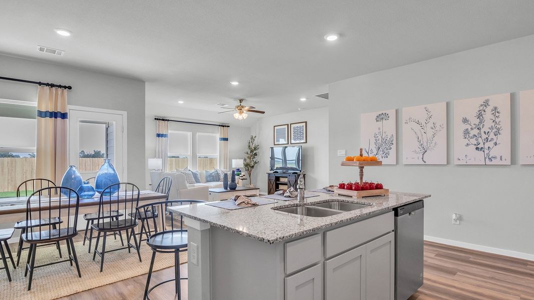 Furnished interior in a model home at Cornerstone in Rockdale (Image 7).
