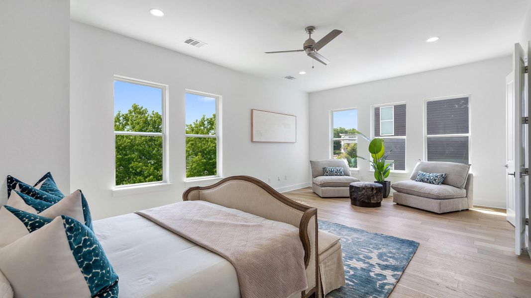 Furnished interior in a model home at Sunridge in Austin (Image 8).