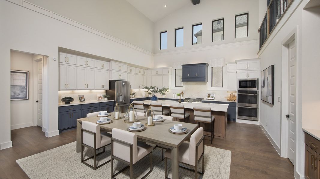 Furnished interior in a model home at Palmera Ridge 60' in Leander (Image 29).