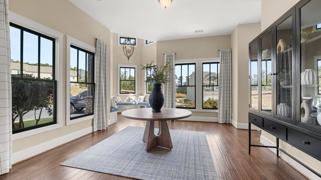 Furnished interior in a model home at Mountain Park in Dahlonega (Image 50).