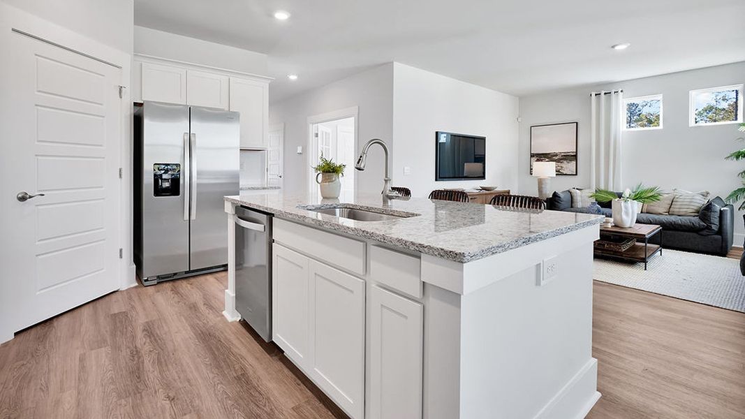 Furnished interior in a model home at Rolling Hills in Bolivia (Image 11). Furnished interior in a model home at Rolling Hills in Bolivia (Image 11).