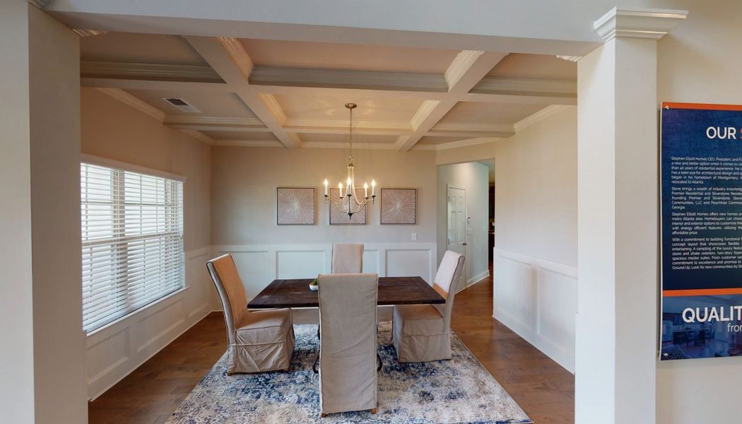 Furnished interior in a model home at Oak Mountain View in Carrollton (Image 14). Furnished interior in a model home at Oak Mountain View in Carrollton (Image 14).