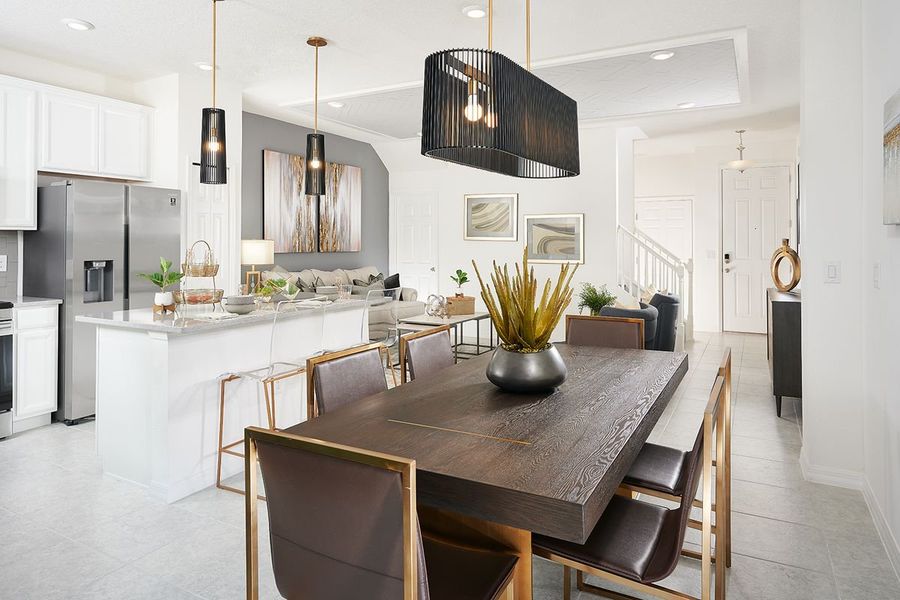 Furnished interior in a model home at Liberty Station in Orange City (Image 21).