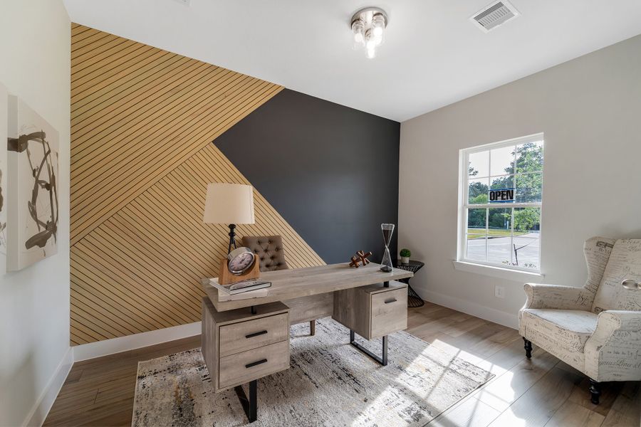 Furnished interior in a model home at Glen Oaks in Magnolia (Image 6). Furnished interior in a model home at Glen Oaks in Magnolia (Image 6).