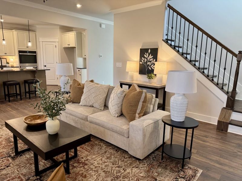Furnished interior in a model home at Springside Reserve in Powder Springs (Image 58).