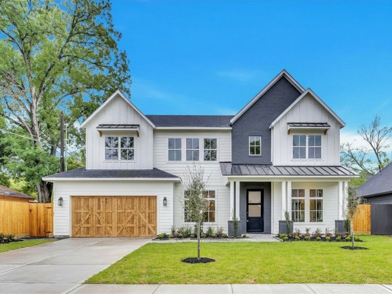 Front exterior of a home in the Garden Oaks and Oak Forest community, located in Houston, TX (Image 4). Front exterior of a home in the Garden Oaks and Oak Forest community, located in Houston, TX (Image 4).