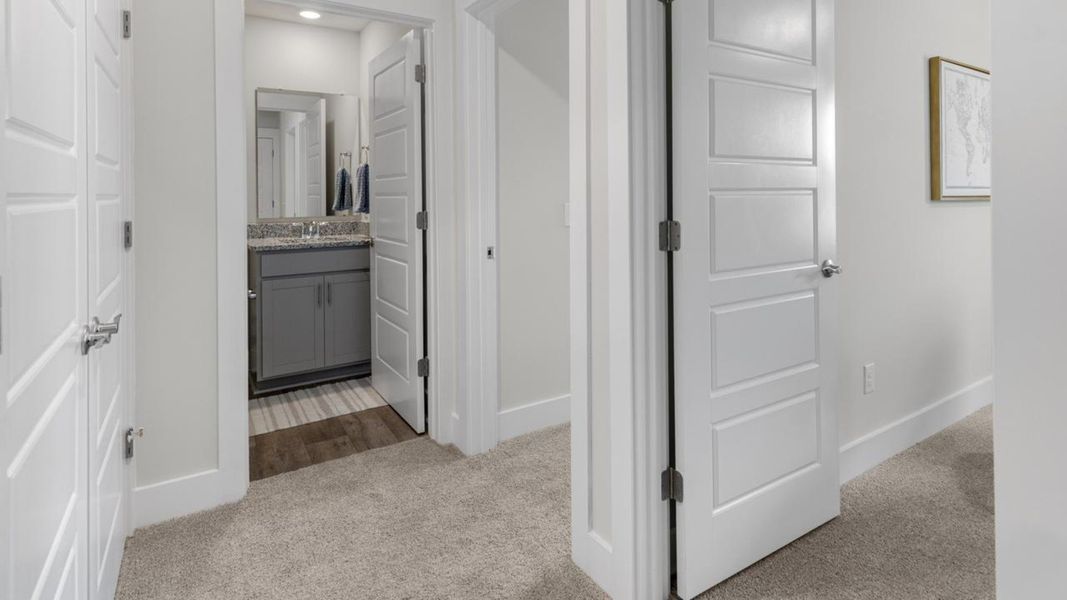 Furnished interior in a model home at The Landing at Sidbury Station in Castle Hayne (Image 36).