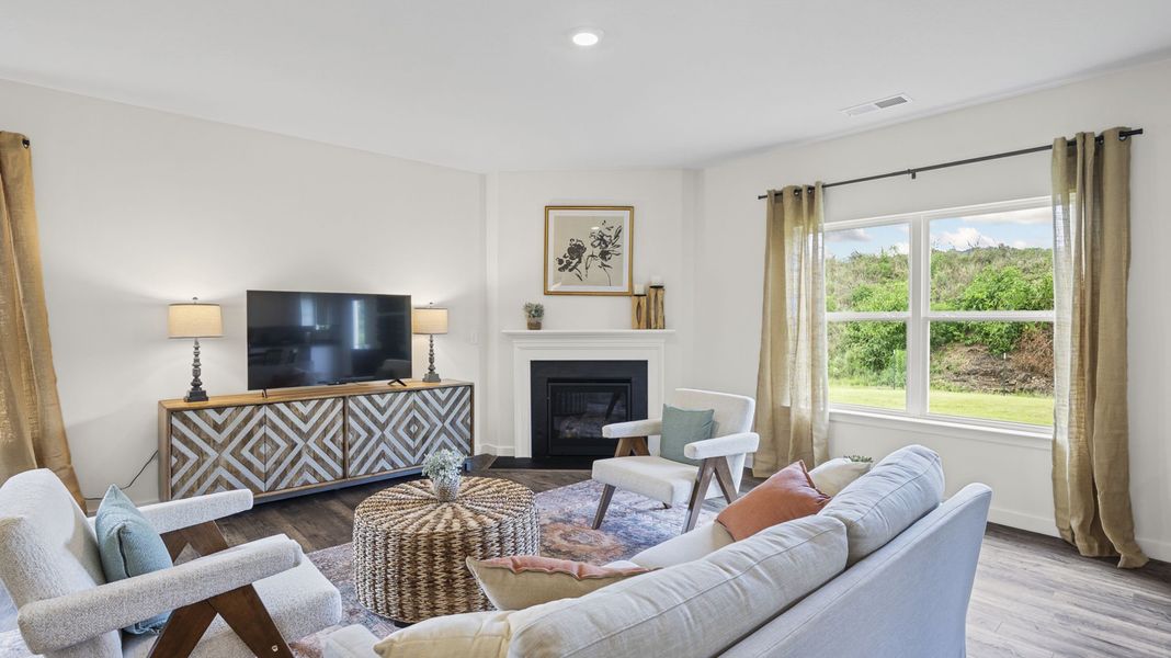 Furnished interior in a model home at The Cove at Thrasher Landing in Hixson (Image 15).