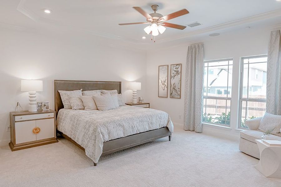 Furnished interior in a model home at Dove Chase in Mansfield (Image 18).