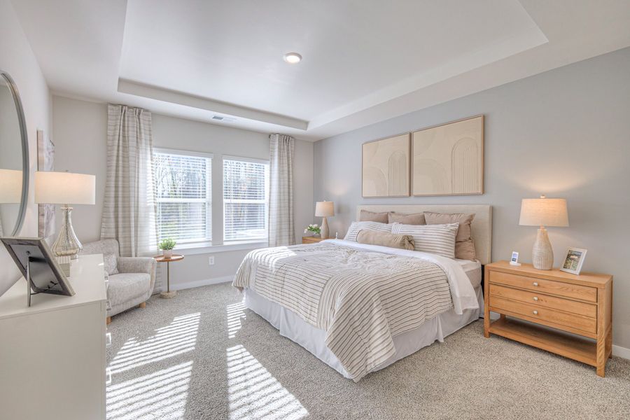 The primary suite offers a private retreat. The primary suite offers a private retreat.