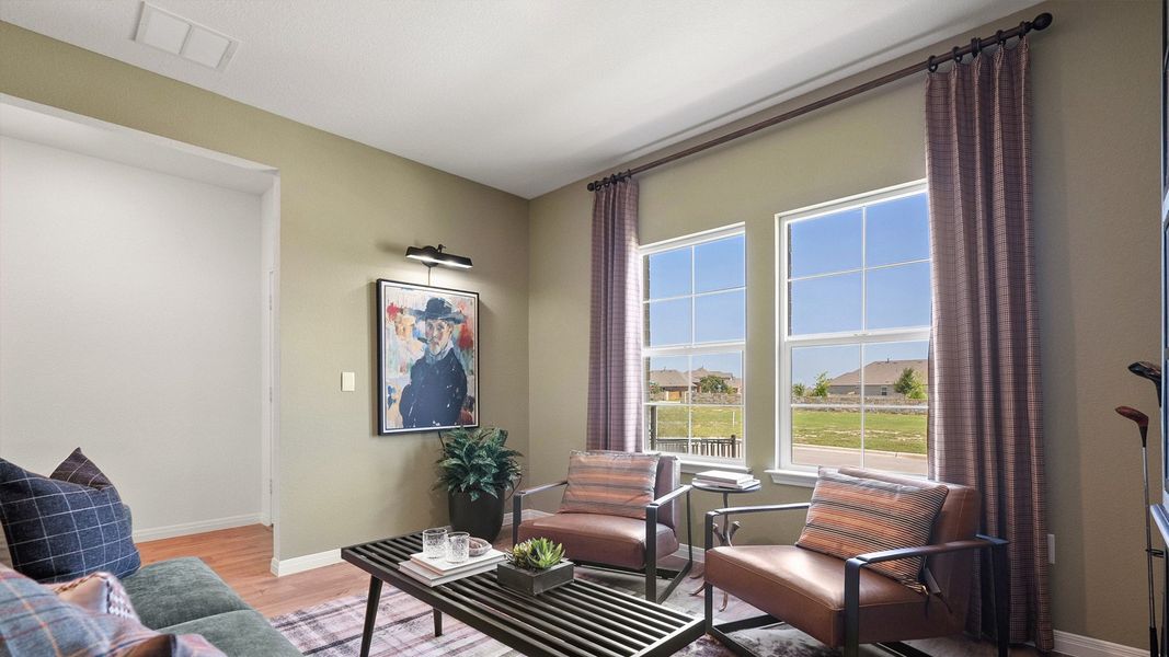 Furnished interior in a model home at Rosenbusch Ranch in Leander (Image 53).