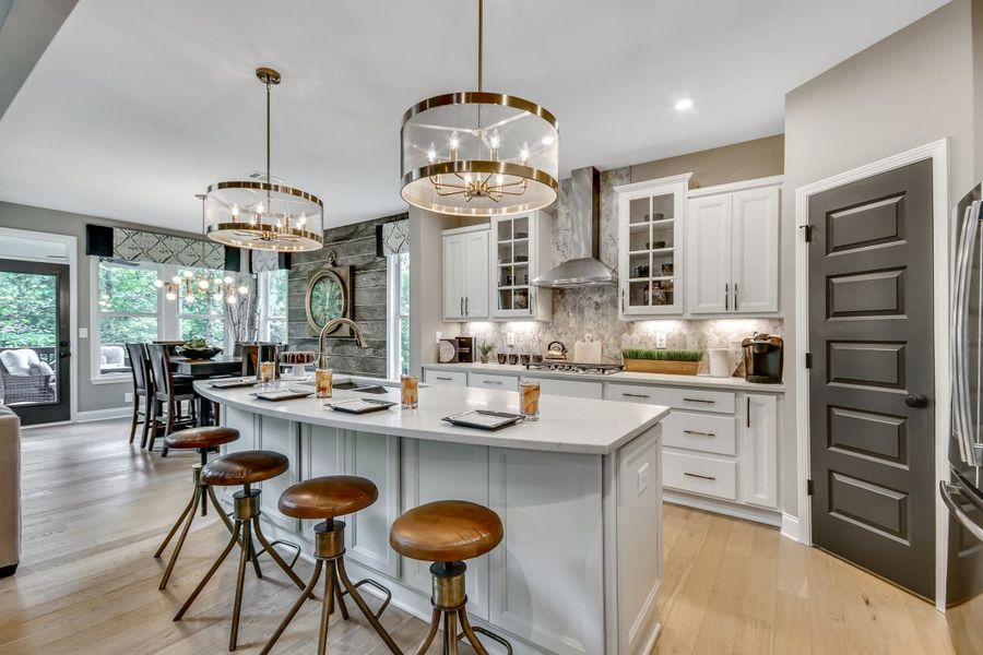Furnished interior in a model home at Stonehaven in Hoschton (Image 23).