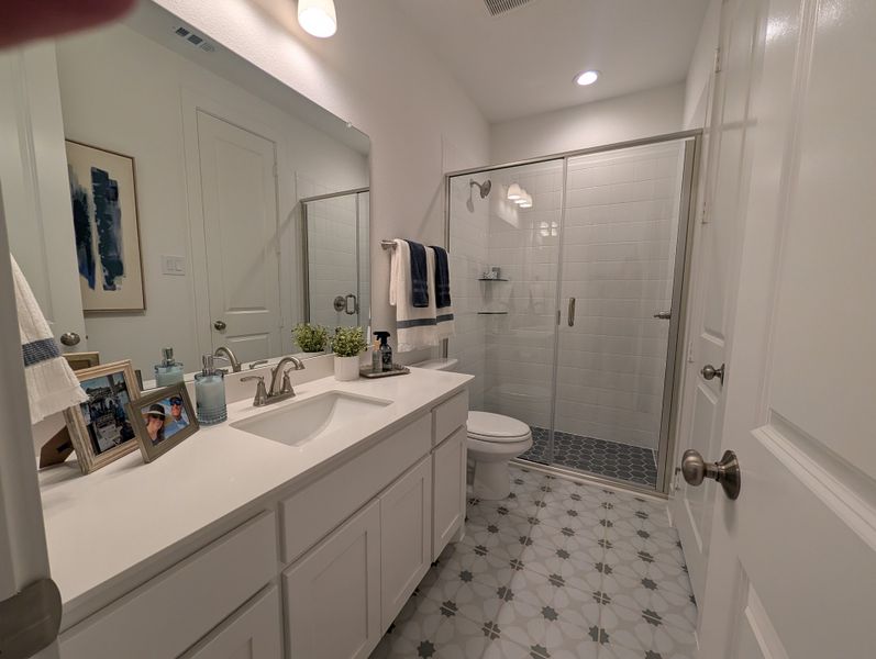 Furnished interior in a model home at Landmark in Denton (Image 4).