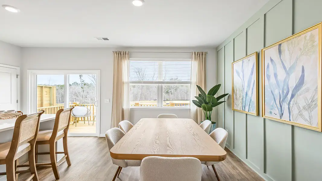 Furnished interior in a model home at Marion Village in Santee (Image 4).