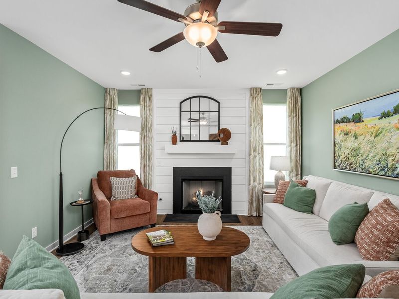 Furnished interior in a model home at Calista Farms in White House (Image 19). Furnished interior in a model home at Calista Farms in White House (Image 19).