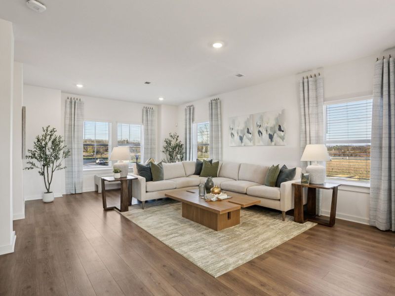 Furnished interior in a model home at Greystone - Highland Townhomes in Smyrna (Image 11).