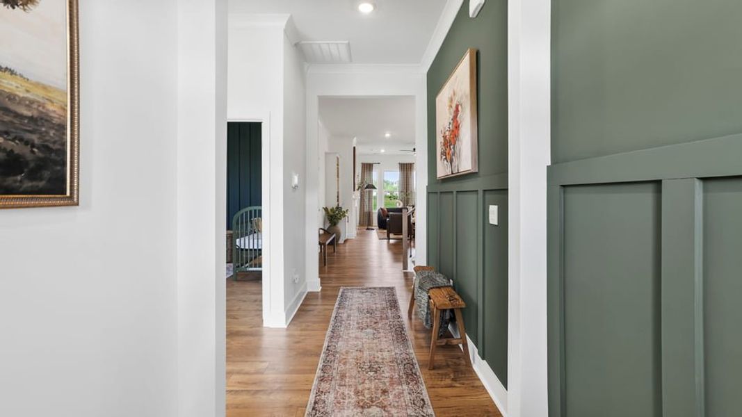 Furnished interior in a model home at Williams Ridge in Woodruff (Image 3).