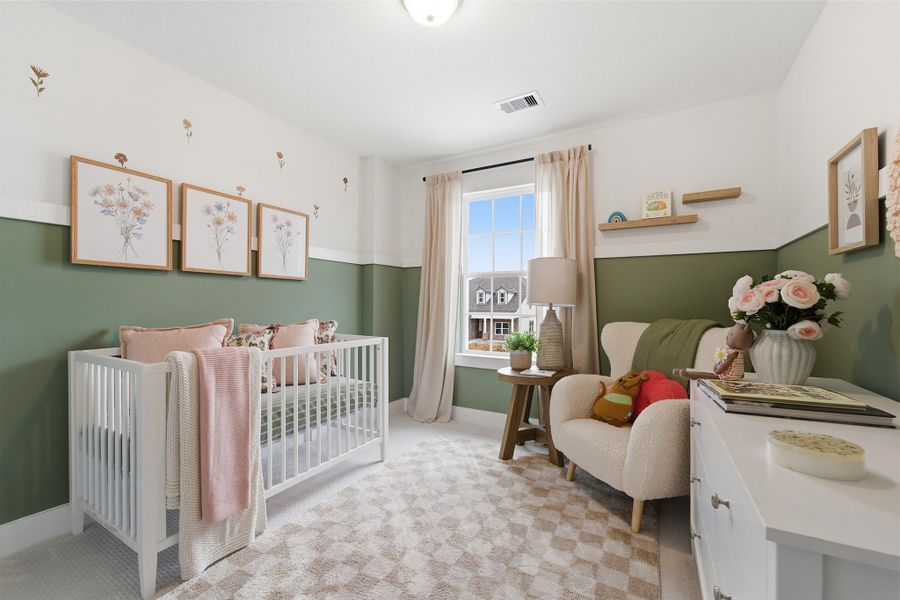 Furnished interior in a model home at Trails at Woodhaven Lakes in La Marque (Image 39).