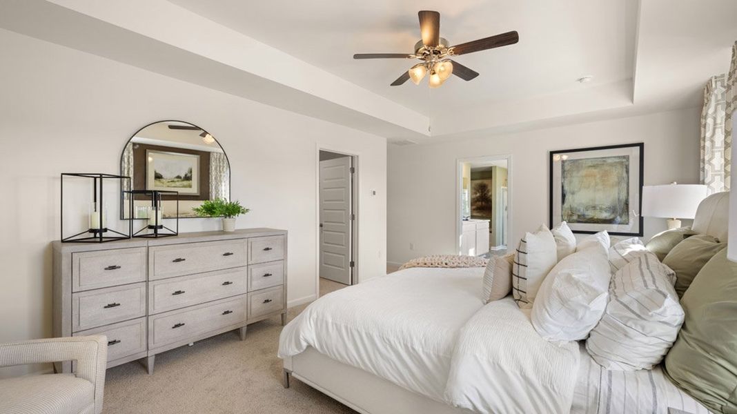 Furnished interior in a model home at Brooks Village in Dacula (Image 18).