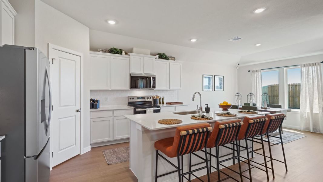Furnished interior in a model home at Portland Village in Portland (Image 8).
